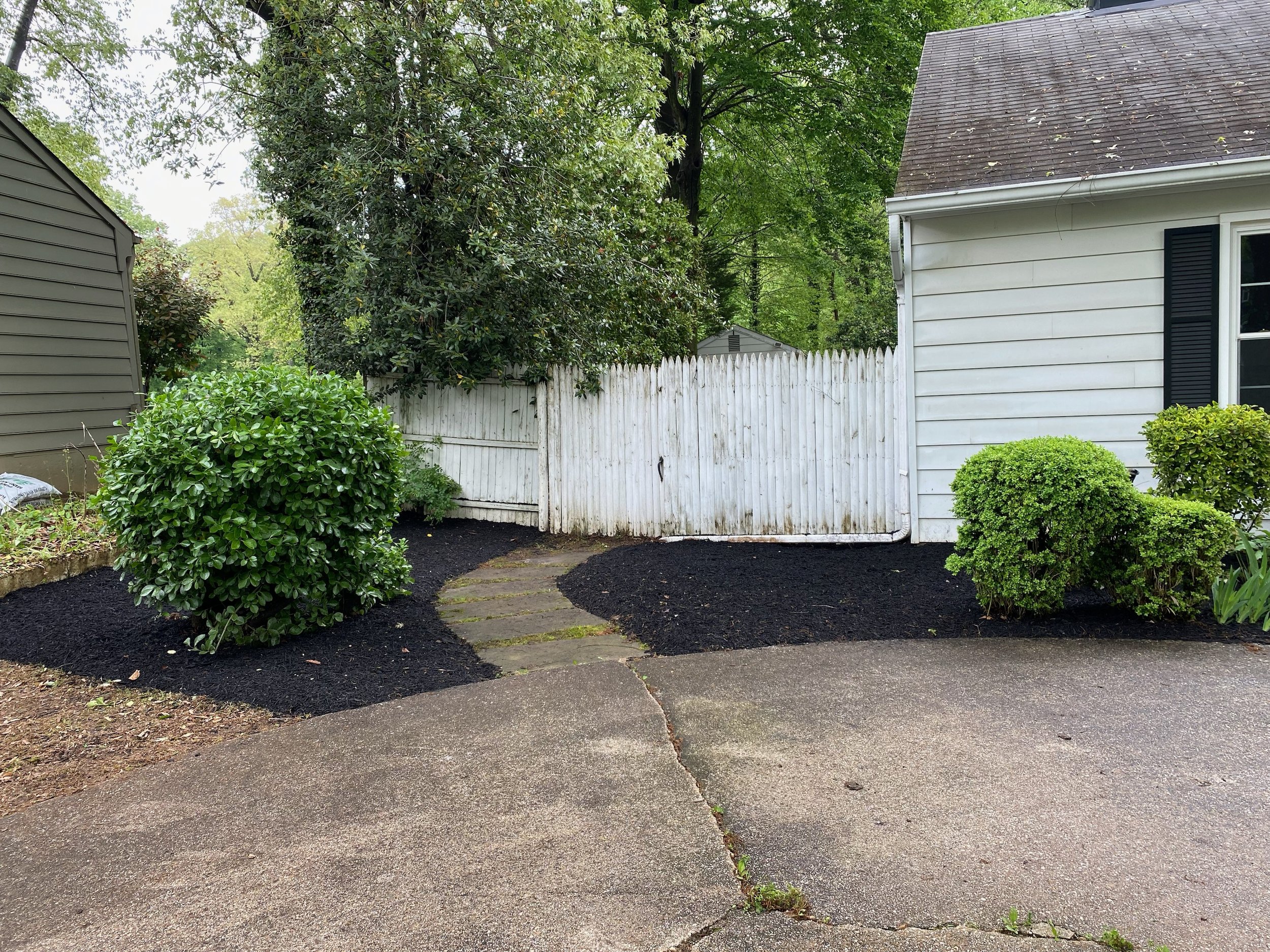 Garden landscaping project